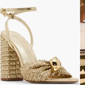 Steve Madden Gold Strappy Heels